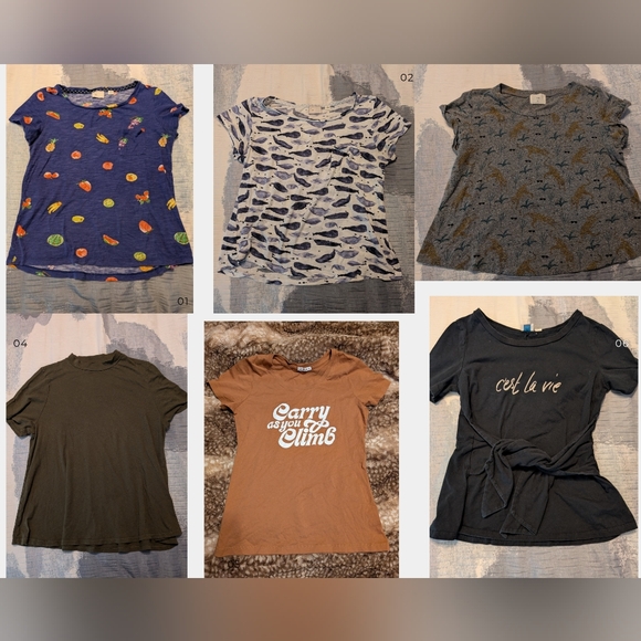 Anthropologie top tee lot size small postmark bee and fox t.la - Picture 1 of 7
